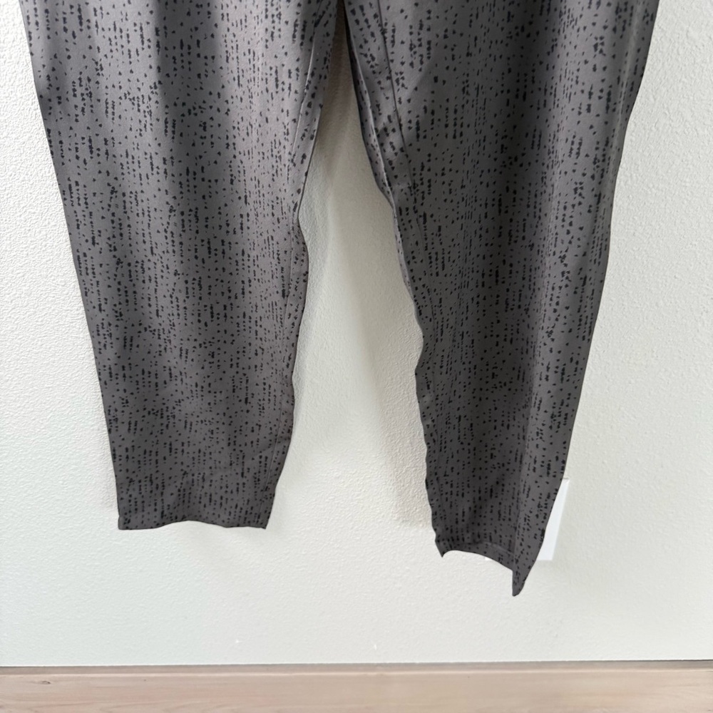 Eileen Fisher Bark Silk Crepe Slouchy Pant Gray Confetti Printed Women’s Large - Picture 6 of 12